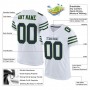 White Navy-Neon Green Mesh Authentic Football Jersey