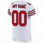 White Red-Black Mesh Authentic Football Jersey