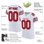 White Red-Black Mesh Authentic Football Jersey