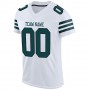 White Midnight Green-Black Mesh Authentic Football Jersey