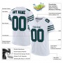 White Midnight Green-Black Mesh Authentic Football Jersey