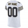 White Navy-Old Gold Mesh Authentic Football Jersey