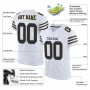 White Navy-Old Gold Mesh Authentic Football Jersey