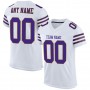 White Purple-Old Gold Mesh Authentic Football Jersey