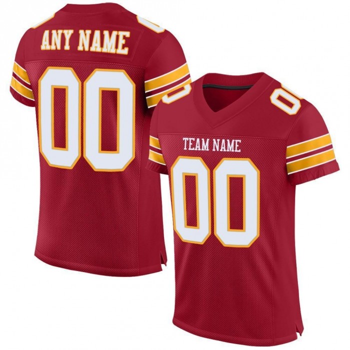 Cardinal White-Gold Mesh Authentic Football Jersey