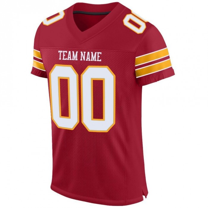 Cardinal White-Gold Mesh Authentic Football Jersey