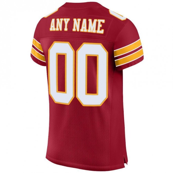 Cardinal White-Gold Mesh Authentic Football Jersey