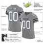 Gray White-Black Mesh Authentic Football Jersey