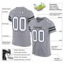 Light Gray White-Black Mesh Authentic Football Jersey