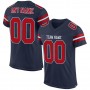 Navy Red-White Mesh Authentic Football Jersey