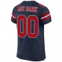 Navy Red-White Mesh Authentic Football Jersey