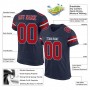 Navy Red-White Mesh Authentic Football Jersey