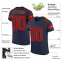 Navy Red-Old Gold Mesh Authentic Football Jersey