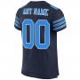 Navy Powder Blue-White Mesh Authentic Football Jersey