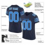Navy Powder Blue-White Mesh Authentic Football Jersey