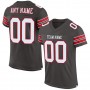Pewter White-Red Mesh Authentic Football Jersey