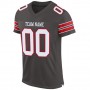 Pewter White-Red Mesh Authentic Football Jersey