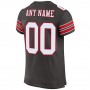 Pewter White-Red Mesh Authentic Football Jersey