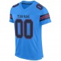 Powder Blue Navy-Red Mesh Authentic Football Jersey