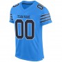 Powder Blue Navy-White Mesh Authentic Football Jersey
