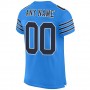 Powder Blue Navy-White Mesh Authentic Football Jersey