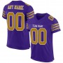 Purple Old Gold-White Mesh Authentic Football Jersey