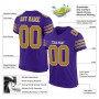 Purple Old Gold-White Mesh Authentic Football Jersey
