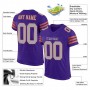 Purple Gray-Orange Mesh Authentic Football Jersey