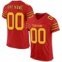 Scarlet Gold-Black Mesh Authentic Football Jersey
