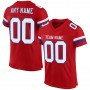 Red White-Royal Mesh Authentic Football Jersey