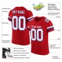 Red White-Royal Mesh Authentic Football Jersey