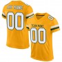 Gold White-Green Mesh Authentic Football Jersey