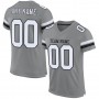 Gray White-Black Mesh Authentic Football Jersey