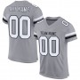 Light Gray White-Black Mesh Authentic Football Jersey