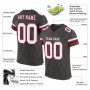 Pewter White-Red Mesh Authentic Football Jersey