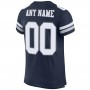 Navy White-Light Gray Mesh Authentic Football Jersey