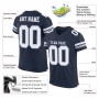 Navy White-Light Gray Mesh Authentic Football Jersey